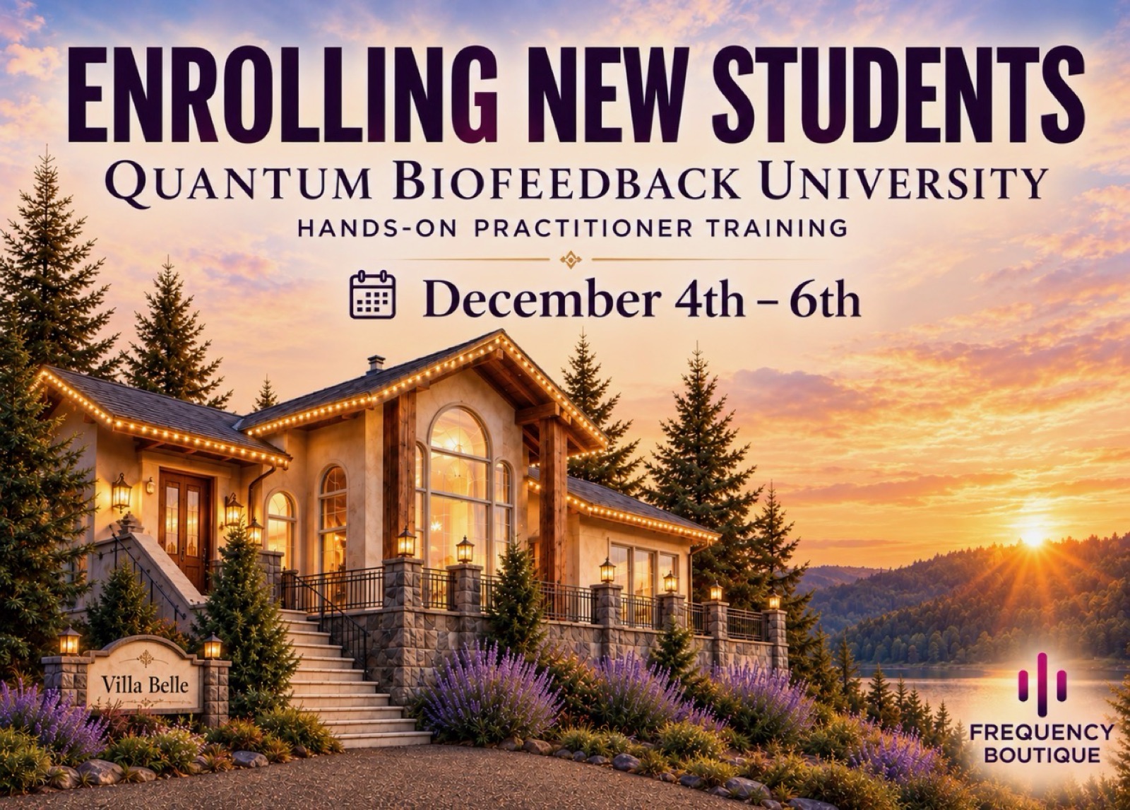 Enrolling new students: Quantum Biofeedback University hands-on practitioner training, December 4 to 6