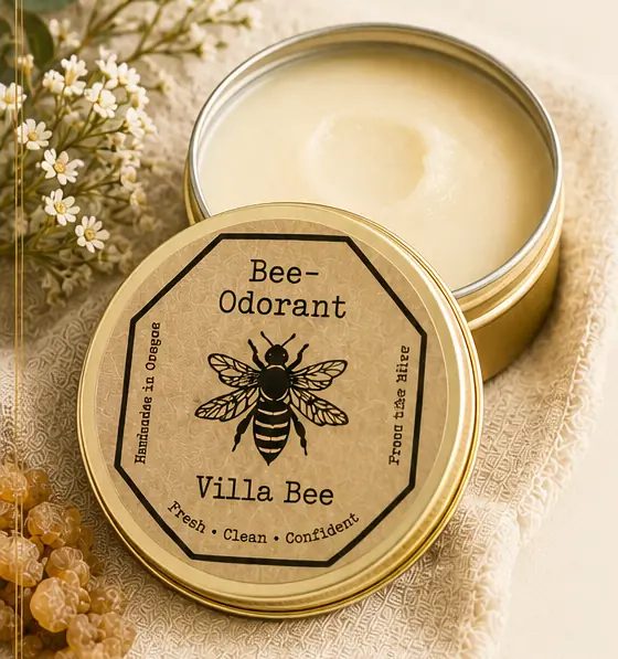 A jar of Villa Bee Bee-Odorant